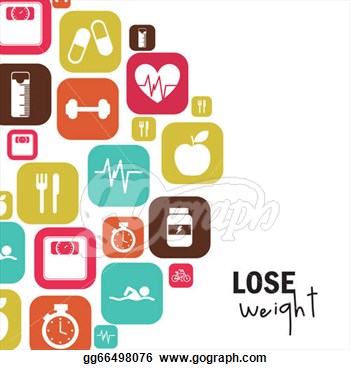 Lose Weight Over White Background Vector Illustration  Clipart