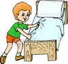 Making His Bed Royalty Free Clipart Picture 090402 167862 511052 Jpg