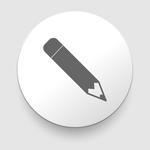 Pencil Icon Flat Design On White Background Ghost Flat Icon