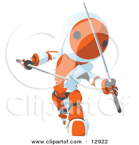 Royalty Free  Rf  Clipart Illustration Of A Ninja Standing With His