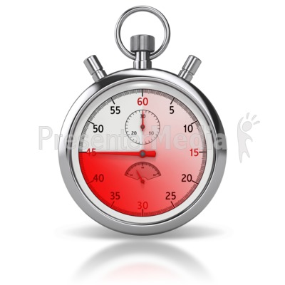 Stop Watch Forty Five Seconds   Sports And Recreation   Great Clipart