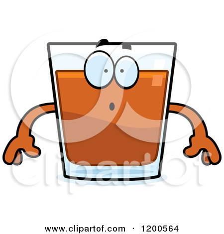 Tequila Shot Glass Clipart Cartoon Of A Surprised Shot