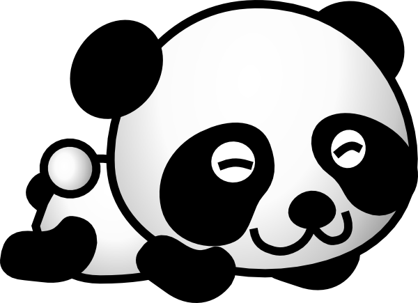 Cartoonish Panda Clip Art At Clker Com   Vector Clip Art Online