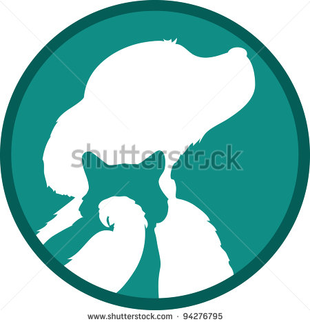 Dog Cat Bird Silhouettes Of A Bird Cat And Dog Are Set In A