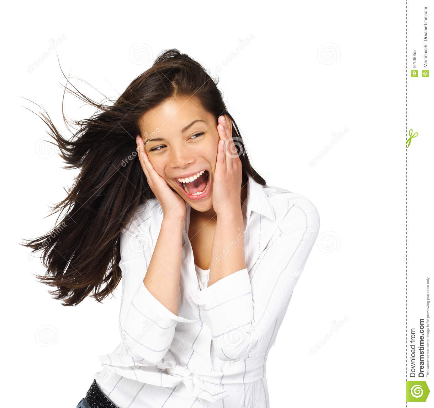 Excited Woman Royalty Free Stock Photo   Image  9706055