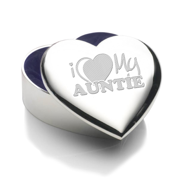 Love My Aunt Clipart I Love My Auntie Silver Plated