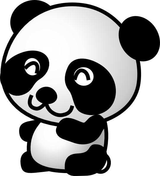 Panda 7 Clip Art At Clker Com   Vector Clip Art Online Royalty Free