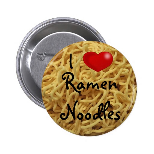 Ramen Noodles Clip Art Heart I  Ramen Noodles Pin   Zazzle