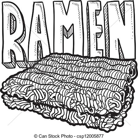 Ramen Noodles College    Csp12005877   Search Clipart Illustration