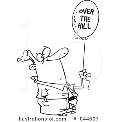 Royalty Free  Rf  Over The Hill Clipart Illustration By Ron Leishman