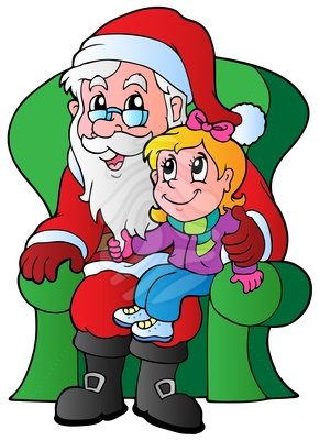 Santa Claus Clip Art Santa Claus And Small Girl Santa Clipart 86871372