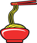 Vector Clip Art Illustrations  27 Red Noodle Bowl Chopsticks Clipart