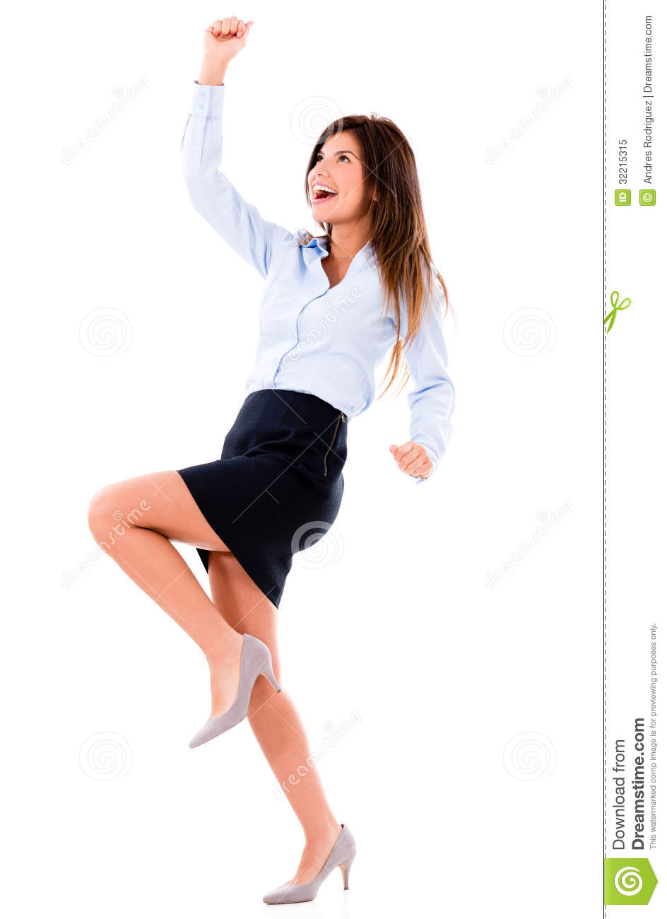 Woman Excited Clipart Excited Business Woman