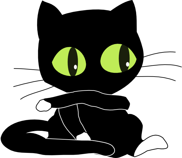 10 Black Cat Cartoon Free Cliparts That You Can Download To You    