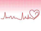 Abstract Heart Beat   Clipart Graphic