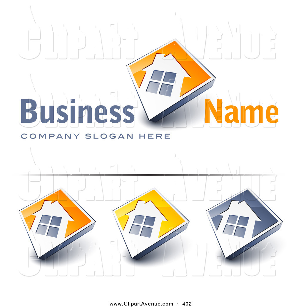 Avenue Clipart Of A Pre Made Tile Logo Of A Large Window On A Home