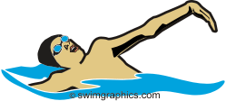 Backstroke Swimming Clipart  Page Six