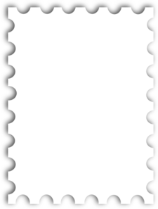 Blank Postage Stamp Template Kb Clip Art At Clker Com   Vector Clip