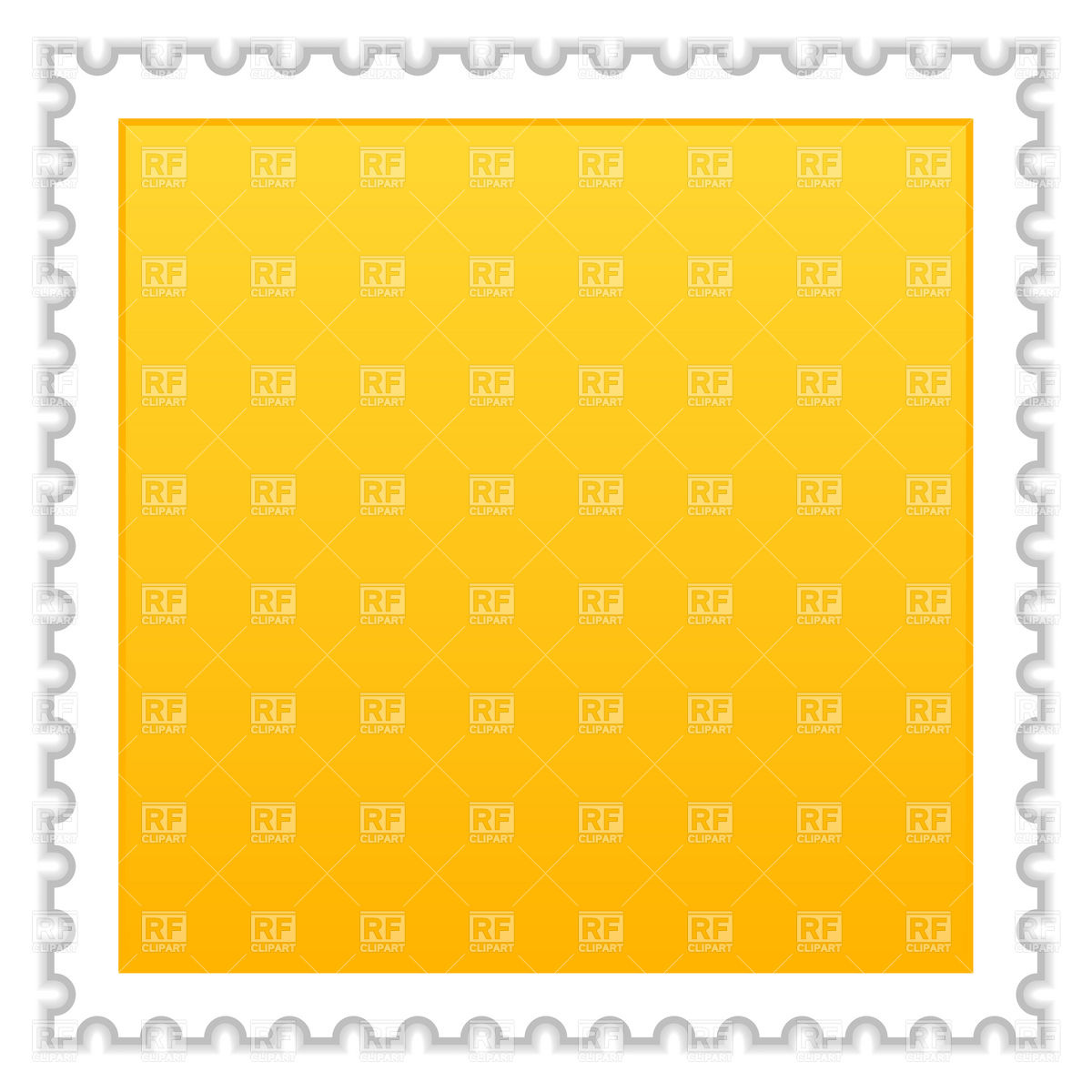 Blank Yellow Postage Stamp Download Royalty Free Vector Clipart  Eps