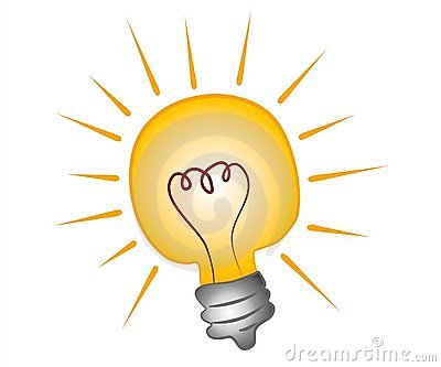 Bright Lightbulb Clip Art Stock Image   Image  3131681