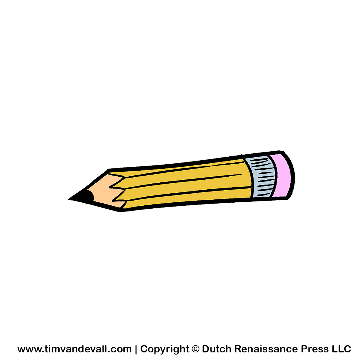 Cartoon Pencil Clipart For Kids   School Supplies Clipart Images