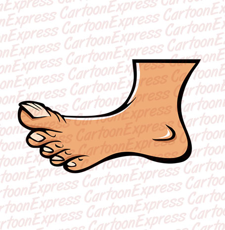 Cartoon Vector Illustration Of A Foot
