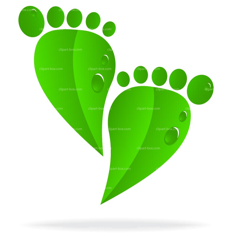 Clipart Ecology Foot   Royalty Free Vector Design