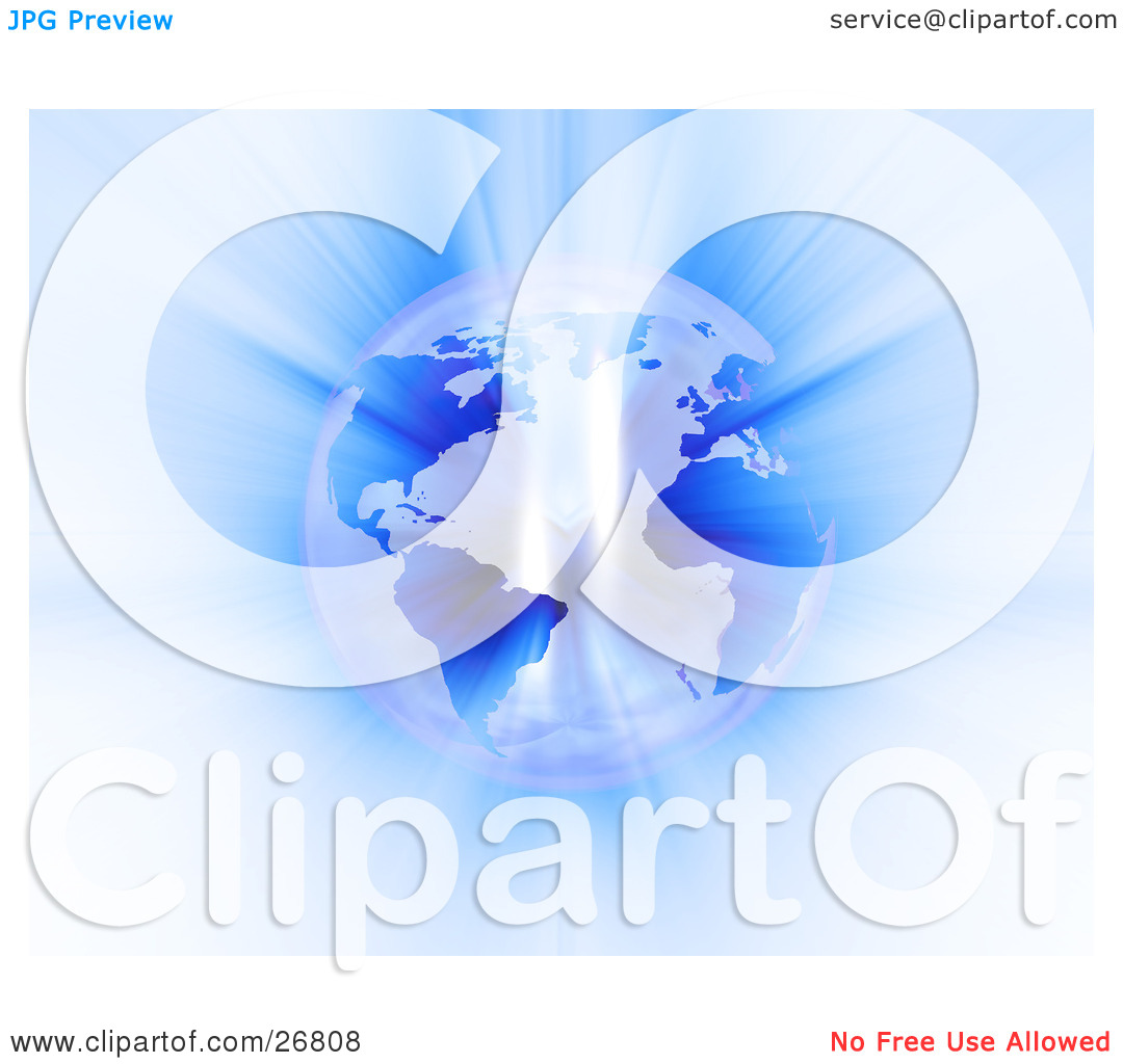 Clipart Illustration Of Bright Light Reflecting Off Of A Pearlescent