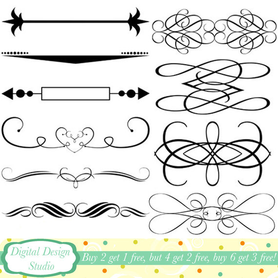 Displaying  14  Gallery Images For Simple Flourish Clipart