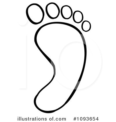 Foot Clipart  1093654 By Hit Toon   Royalty Free  Rf  Stock