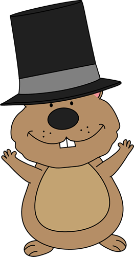 Happy Groundhog Clip Art   Very Happy Groundhog With Its Arms Out And