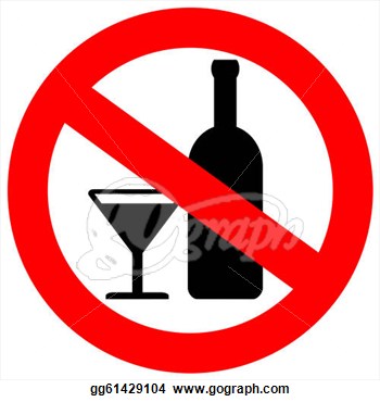 Illustrations   No Alcohol Sign  Stock Clipart Gg61429104   Gograph