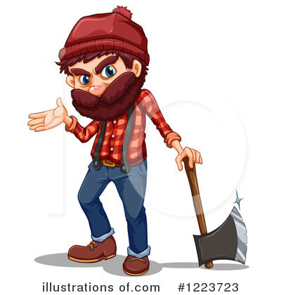 Lumberjack Clipart  1223723   Illustration By Colematt