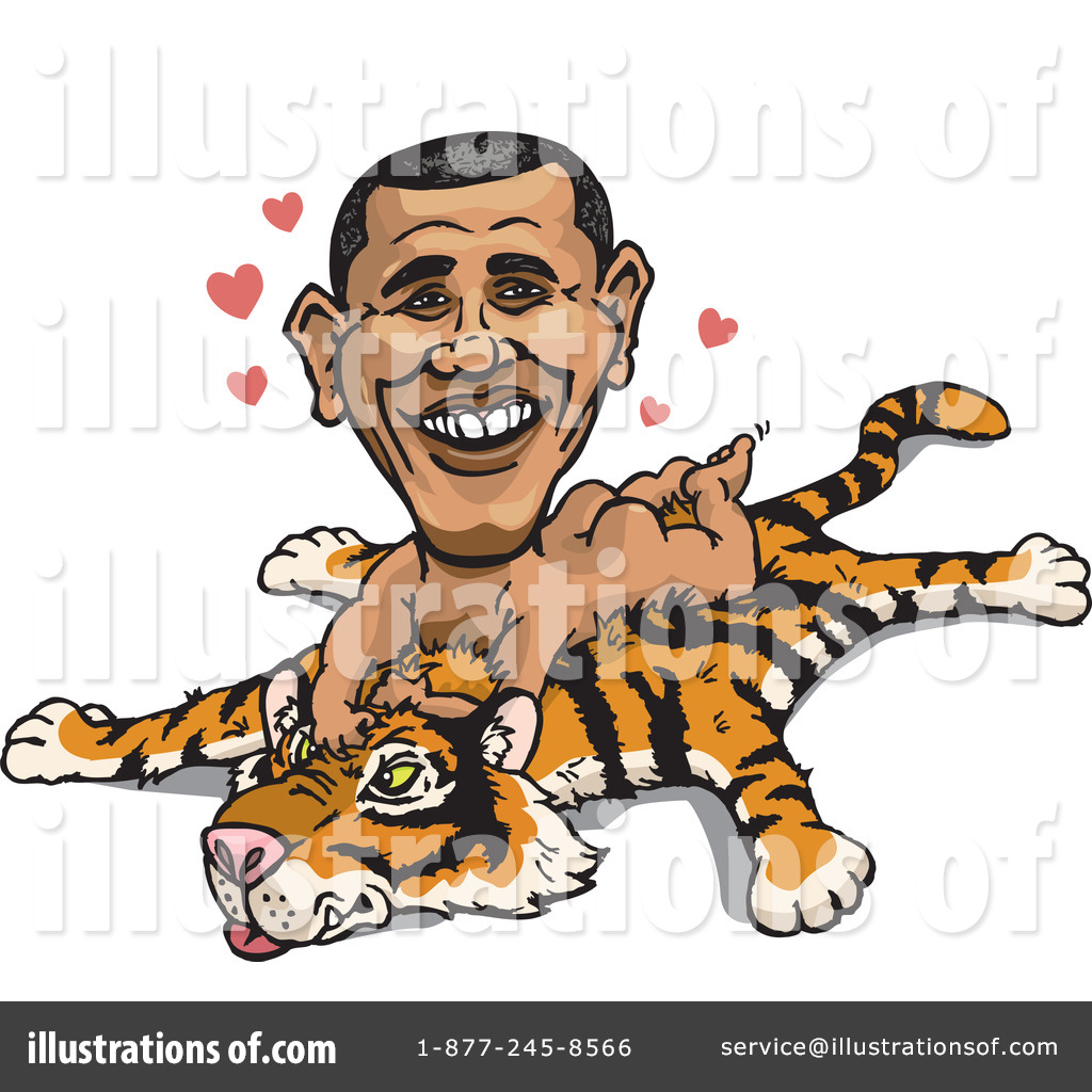 Obama Clipart  1110443   Illustration By Dennis Holmes Designs