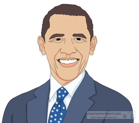Presidents   President Barack Obama Clipart   Classroom Clipart