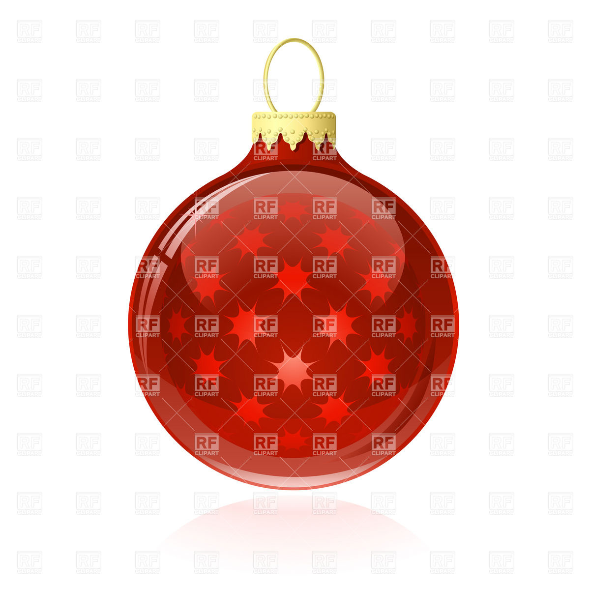 Red Christmas Bauble Download Royalty Free Vector Clipart  Eps