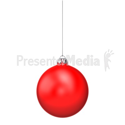 Red Christmas Ornament   Holiday Seasonal Events   Great Clipart