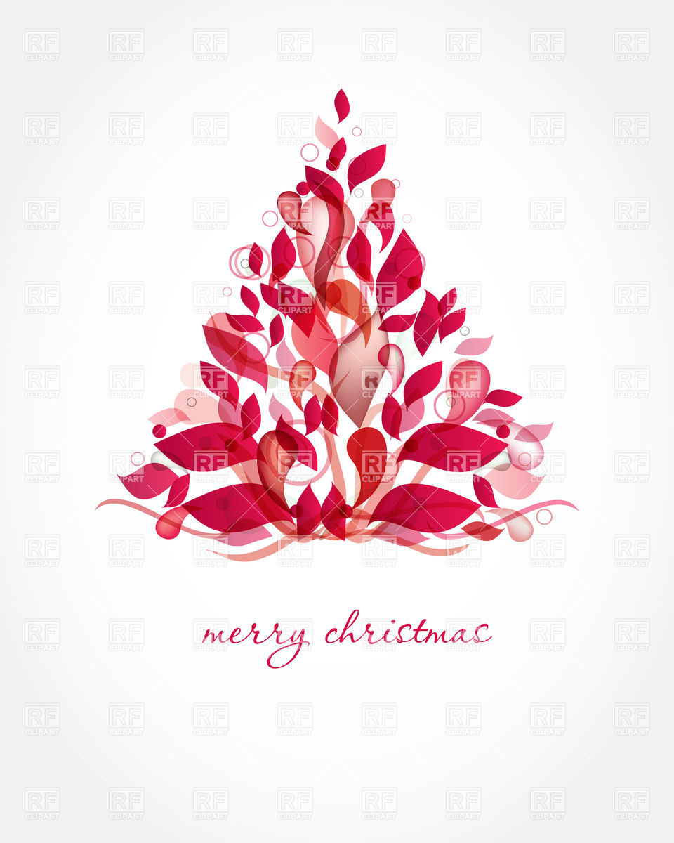 Red Christmas Tree Download Royalty Free Vector Clipart  Eps