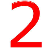 Red Number 2 Clip Number 2 Clipart