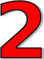 Red    Signs Symbol Alphabets Numbers Outlined Numbers Red Number 2