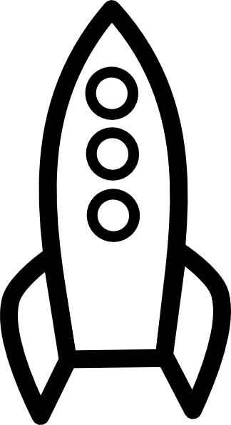 Rocket Ship Clipart Black And White Images   Pictures   Becuo
