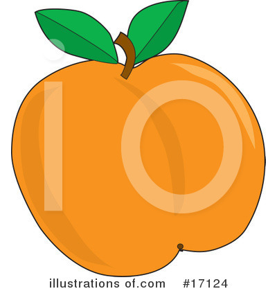 Royalty Free  Rf  Apricot Clipart Illustration By Maria Bell   Stock