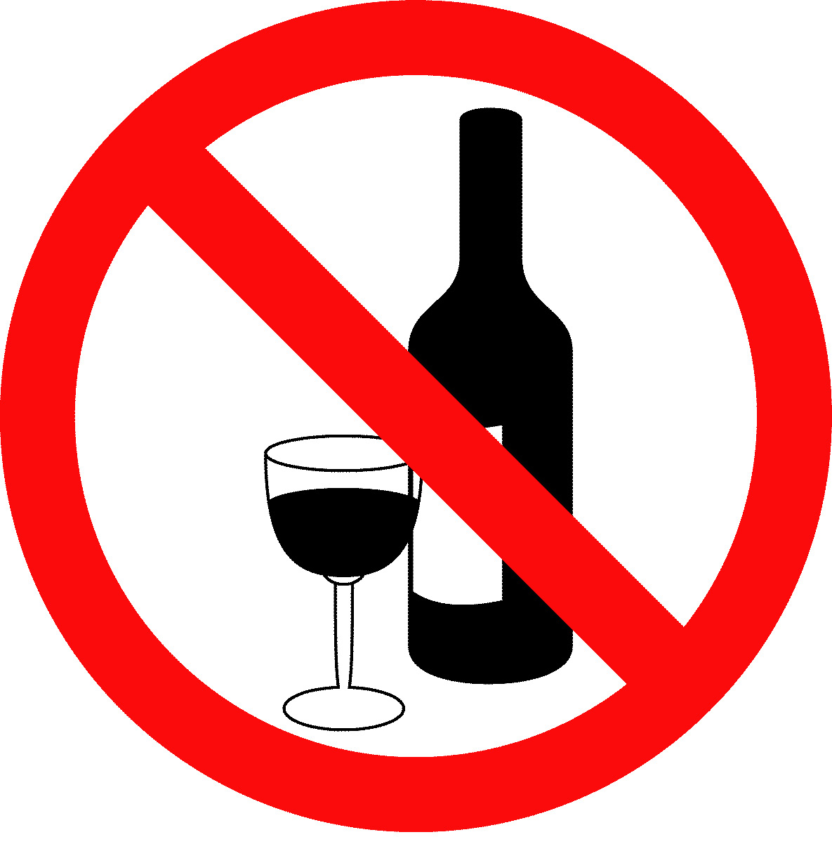 Say No Alcohol Clipart