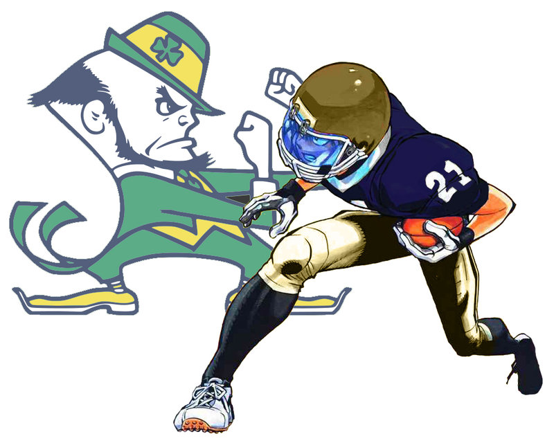 Sena Notre Dame Fighting Irish By Nikew Clipart