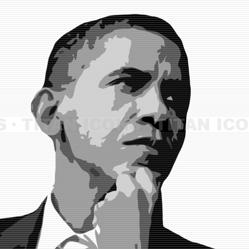 Titan Icons   Barack Obama Clip Art   Clipart