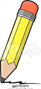 Vector Art   A Cartoon Illustration Of A Yellow Pencil  Clipart