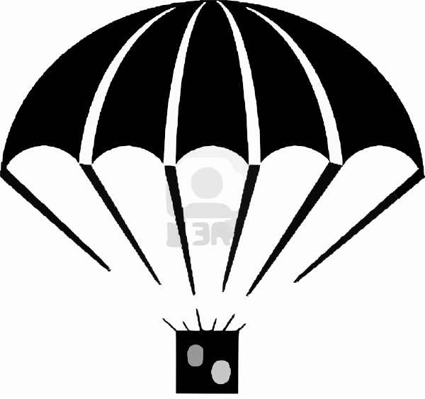 An Illustration With Parachute Percent Clip Art At Clker Com   Vector