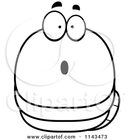 Cartoon Clipart Of A Black And White Chubby Evil Poodle Vector