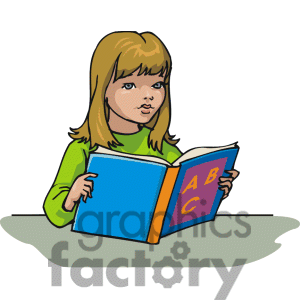 Cartoon Student Learning Her Abc S