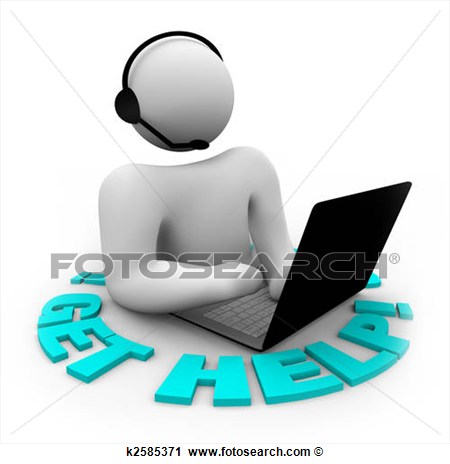 Clipart   Get Help   Customer Support Person  Fotosearch   Search Clip